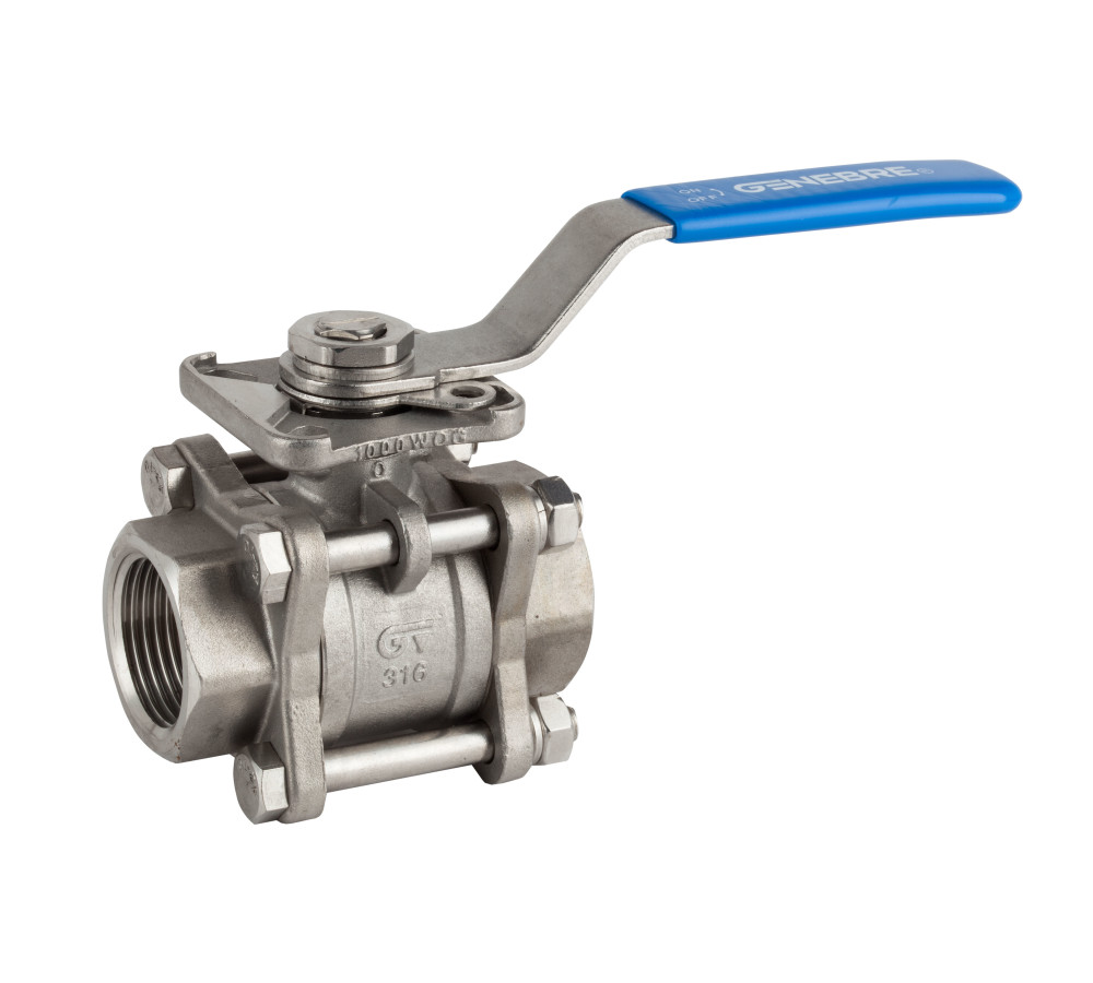 Válvula Esfera Paso Total 3 Piezas Inox NPT