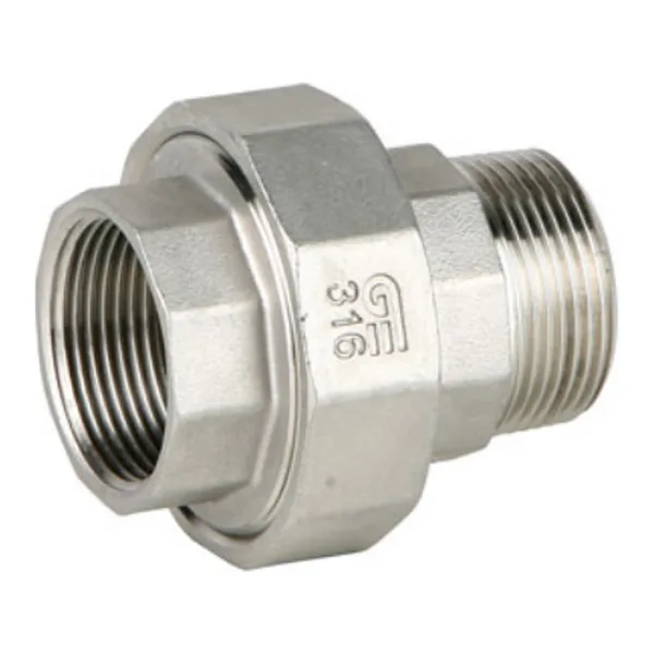 Enlace 3 piezas M-H Inox 316