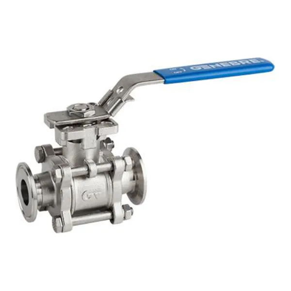 Válvula de esfera extremos clamp 3 piezas Inoxidable
