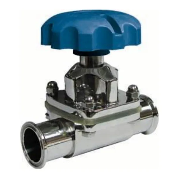 Válvula a diafragma extremos clamp, Inoxidable