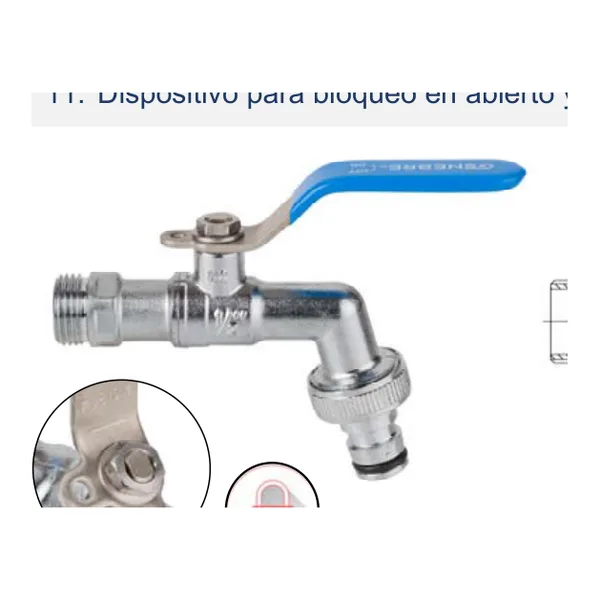Válvula de esfera para manguera Rapid-Ge
